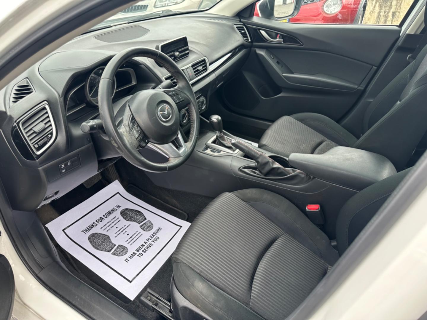 2014 WHITE Mazda MAZDA3 i Touring AT 4-Door (JM1BM1V76E1) with an 2.0L L4 DOHC 16V engine, 6-Speed Automatic transmission, located at 1254 Manheim Pike, Lancaster, PA, 17601, (717) 393-9133, 40.062870, -76.323273 - Photo#8